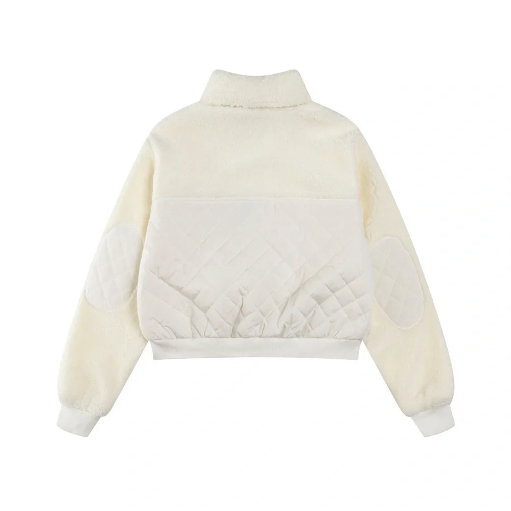 ALO Yoga Cream Teddy Sherpa Zip Jacket